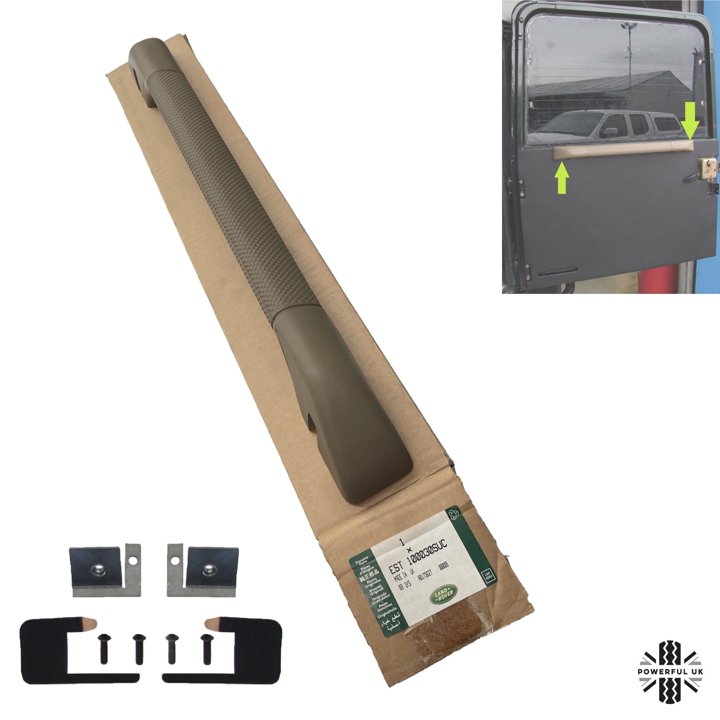 Rear Door Grab Handle - Tan - for Land Rover Defender