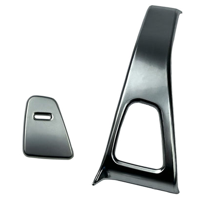 Door Button Surrounds Trim in Silver for Tesla Model 3