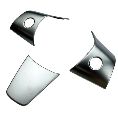 Steering Wheel Column Cover Trims for Tesla Model 3 - Chrome
