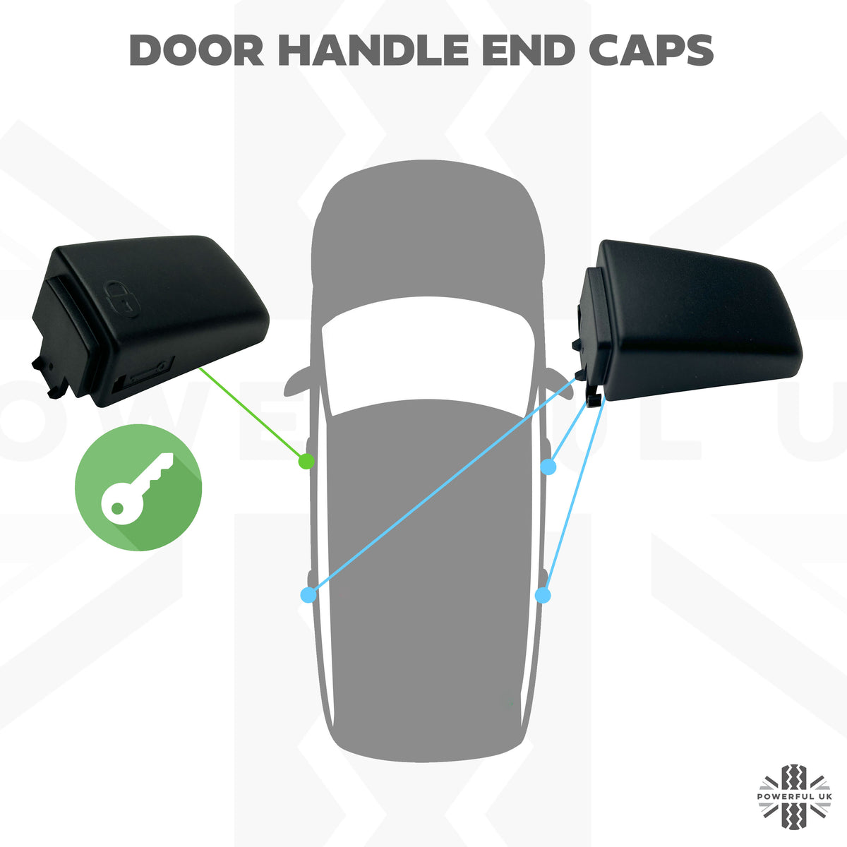 Genuine Door Handle Key Piece for Land Rover Freelander 2