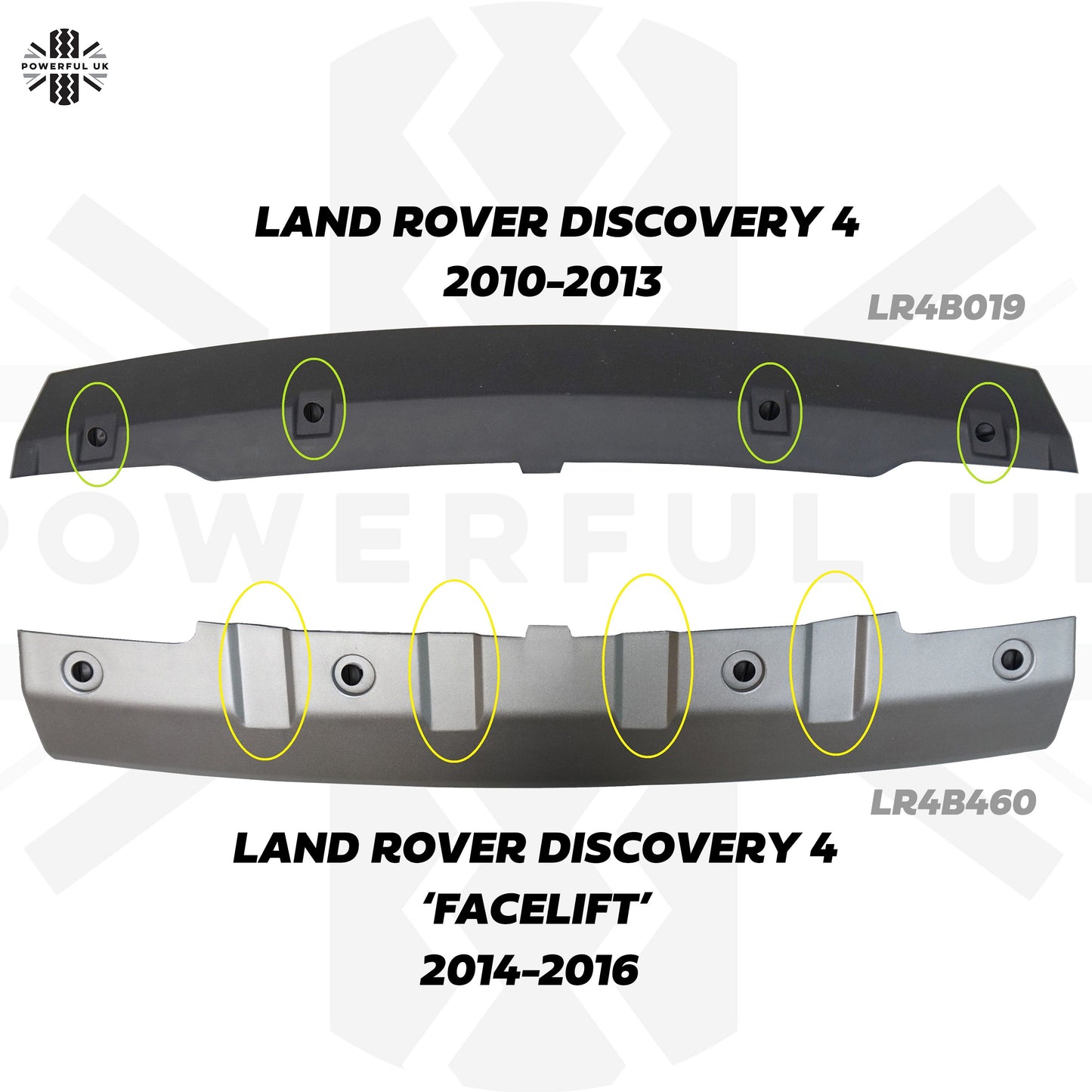 Front Tow Eye Cover in Silver for Land Rover Discovery 4 Facelift 2014-16 - Genuine