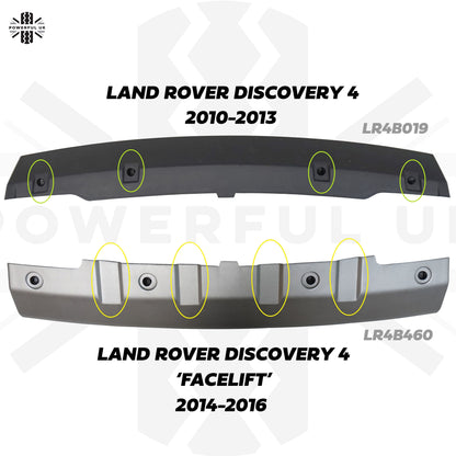 Front Tow Eye Cover in Silver for Land Rover Discovery 4 Facelift 2014-16 - Genuine