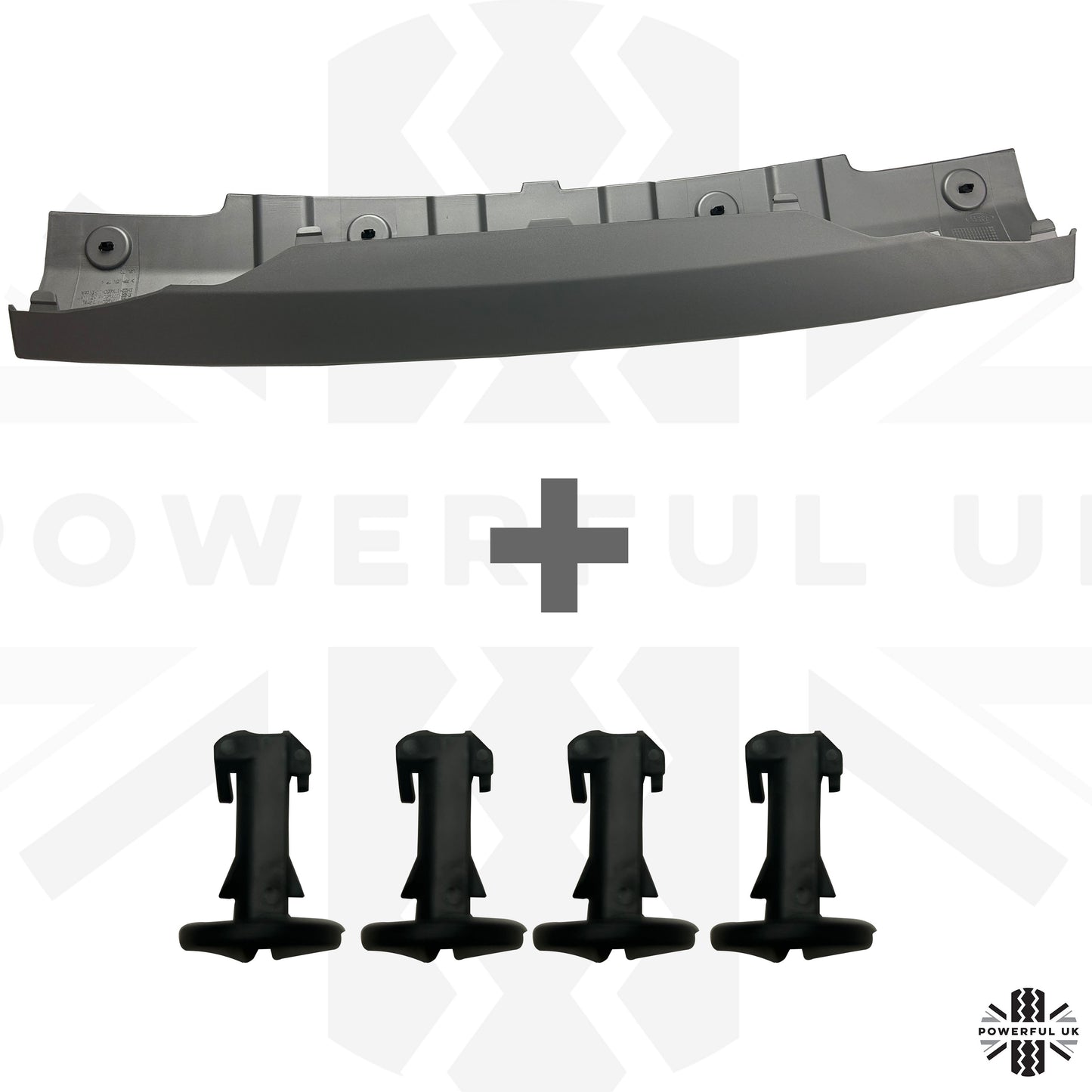 Front Tow Eye Cover in Silver for Land Rover Discovery 4 Facelift 2014-16 - Genuine