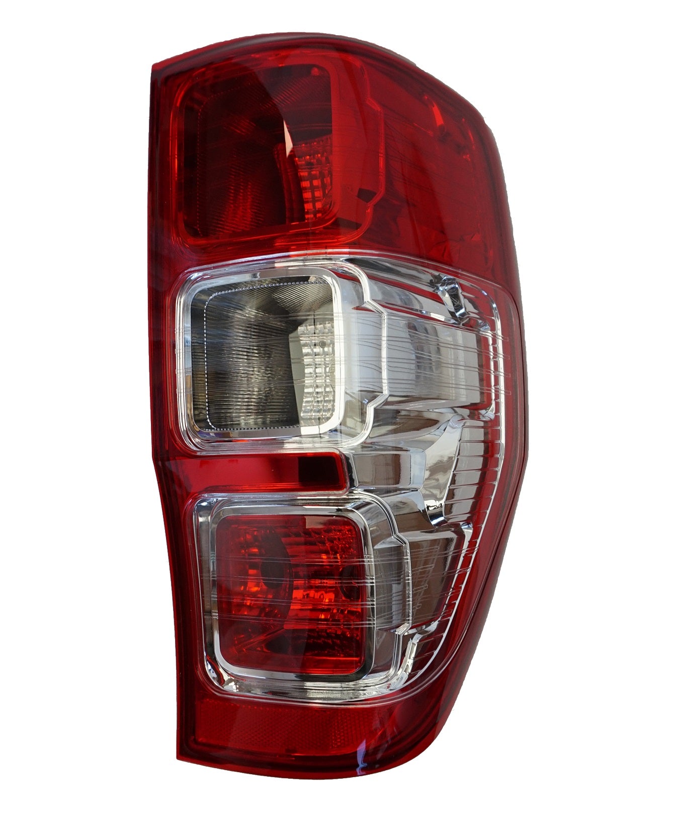 Rear Light 2012 on Red/Chrome - UK Spec - RH (with FOG light) for Ford Ranger