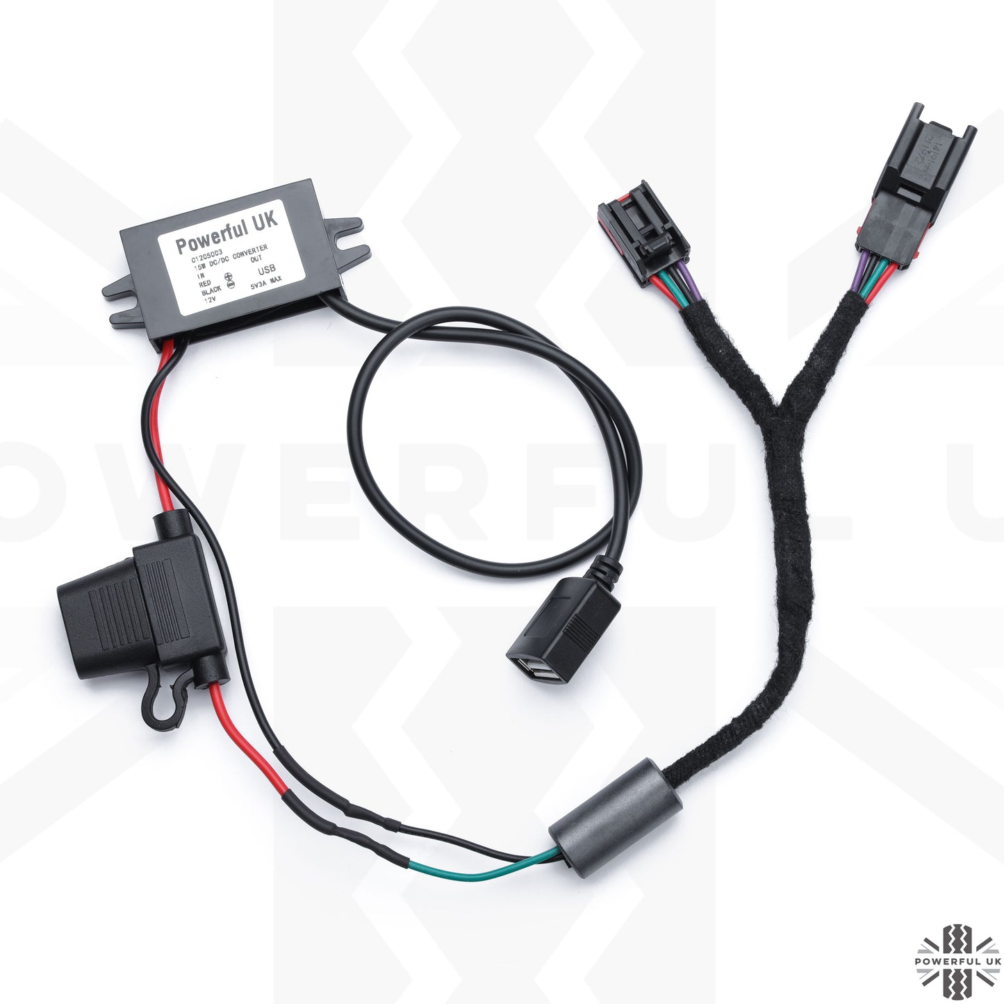 Dash Cam Overhead Console Wiring Kit for Range Rover Sport L320 - USB-A