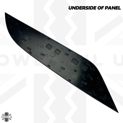 Black Bonnet Chequer Trim Panel for Land Rover Defender L663 - Right