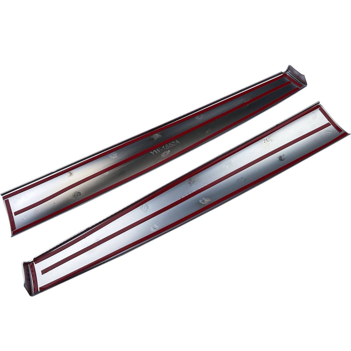 Front Dashboard Panel Covers in Silver for Tesla Model 3 - 2pcs