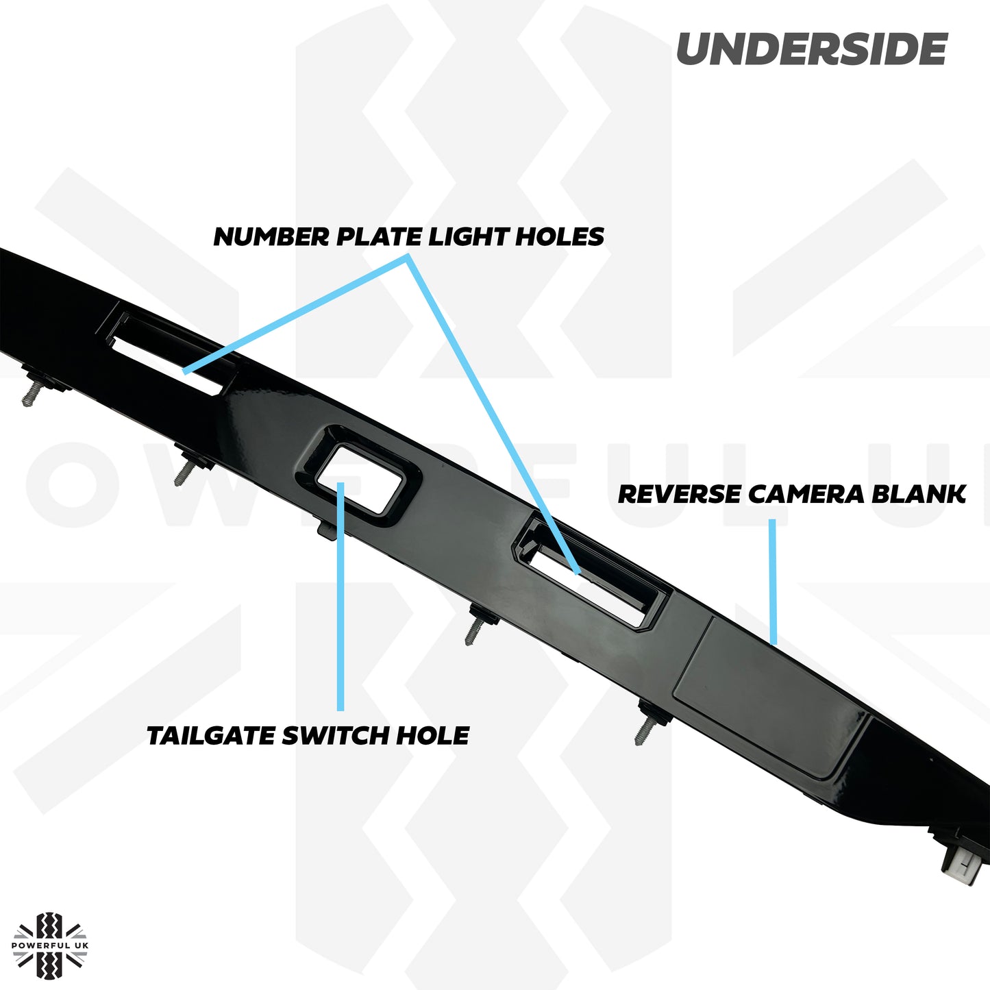Genuine Replacement Tailgate Trim for Range Rover Evoque - No Camera