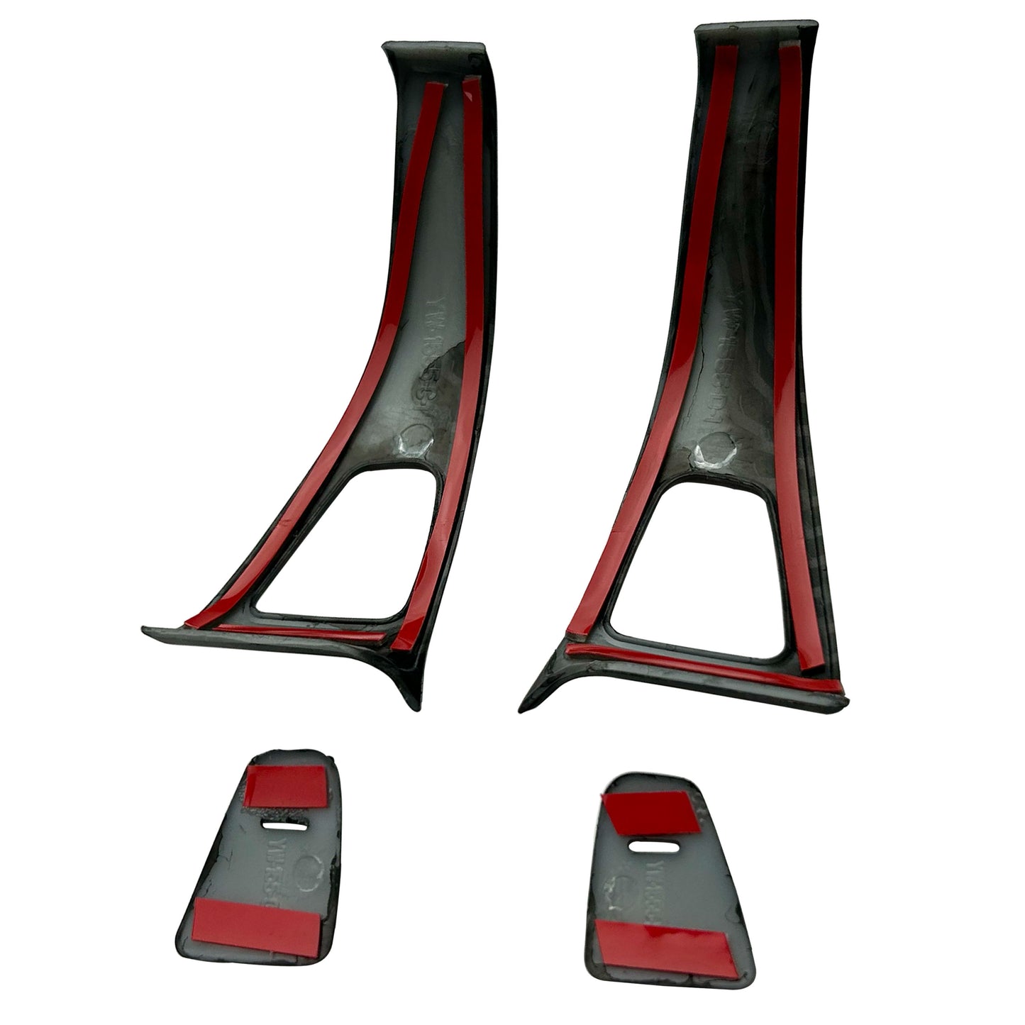 Door Button Surrounds Trim in Carbon Fibre for Tesla Model 3