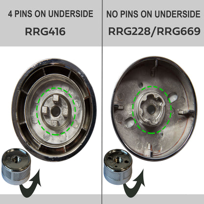 Chrome Rotary Gear Selector for Range Rover L322