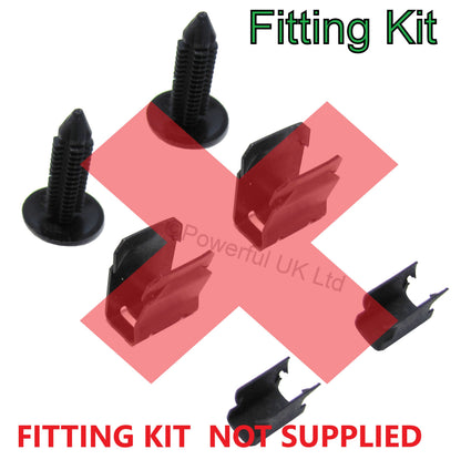 Clearance - Mudflaps (aftermarket) for Rear of Range Rover Evoque Pure/Prestige - Missing fixings and side tabs