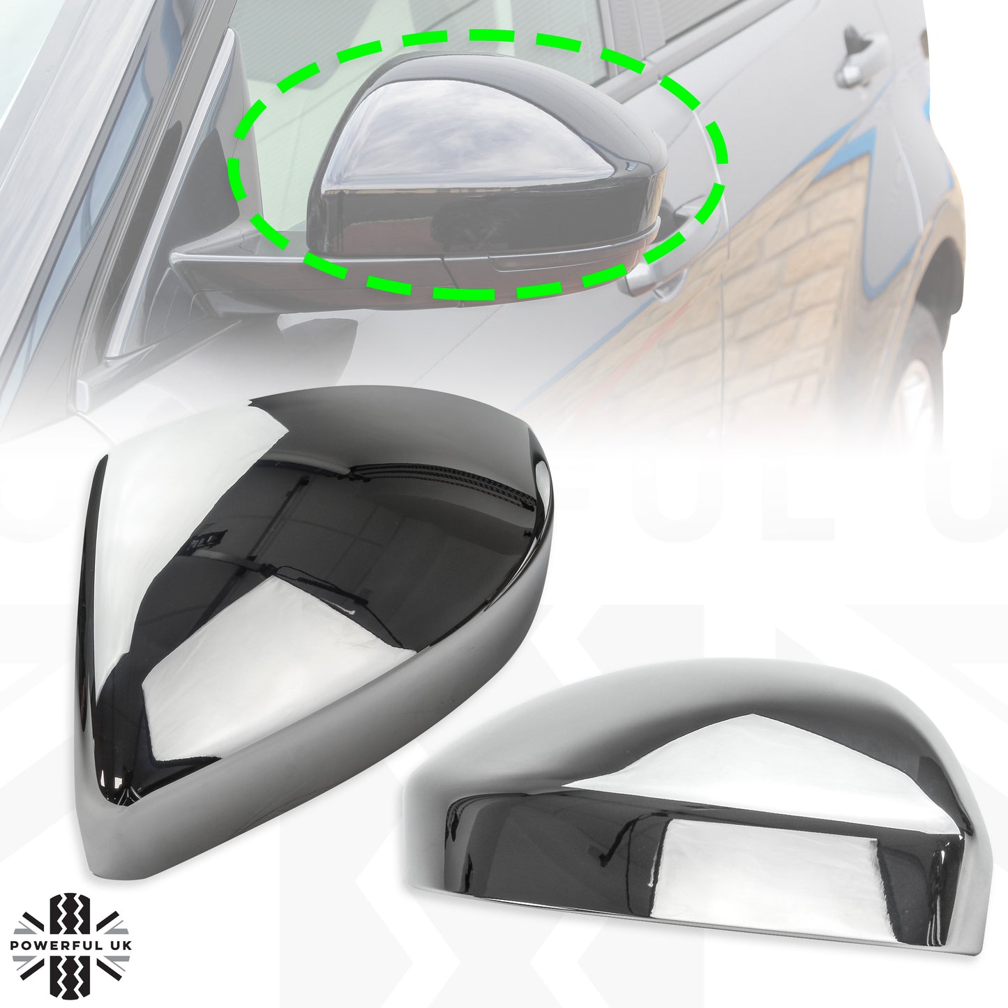 Mirror Caps - Genuine - Chrome for Jaguar F-Pace