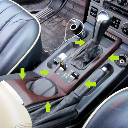 Cup & Gear Surround Cover Kit (2pc) for Range Rover L322 - Walnut Effect