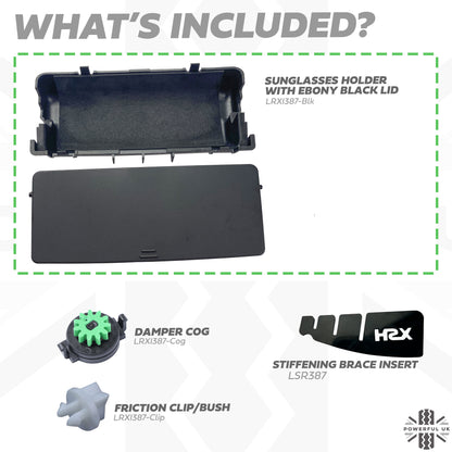 Genuine Sunglasses Holder Upgrade / Repair kit for Range Rover Evoque - Black