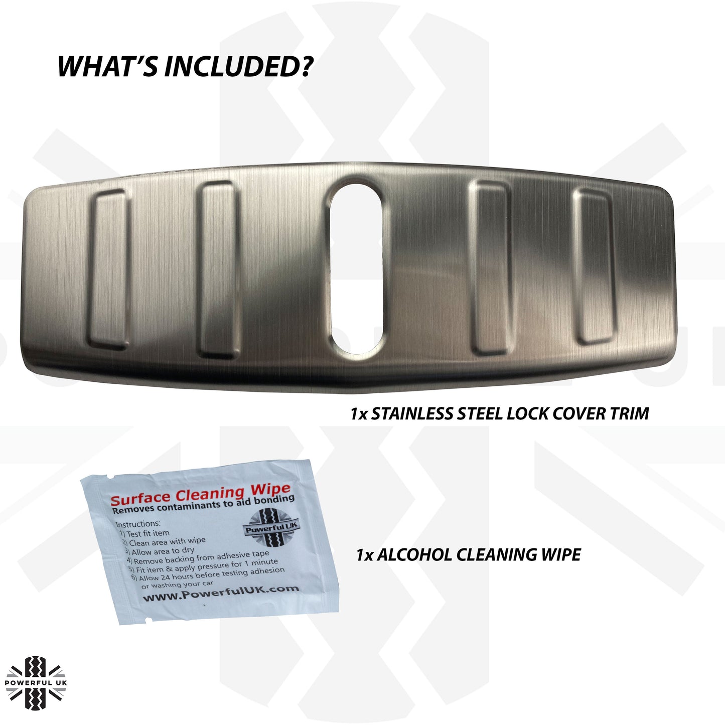 Brushed Stainless Steel Front Trunk Lock Cover for Tesla Model 3