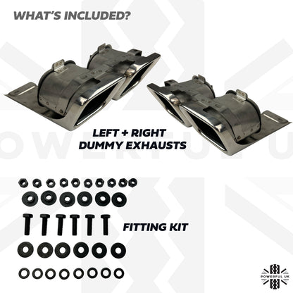 Genuine SVO Rear Quad Dummy Exhaust Tips for Range Rover L405