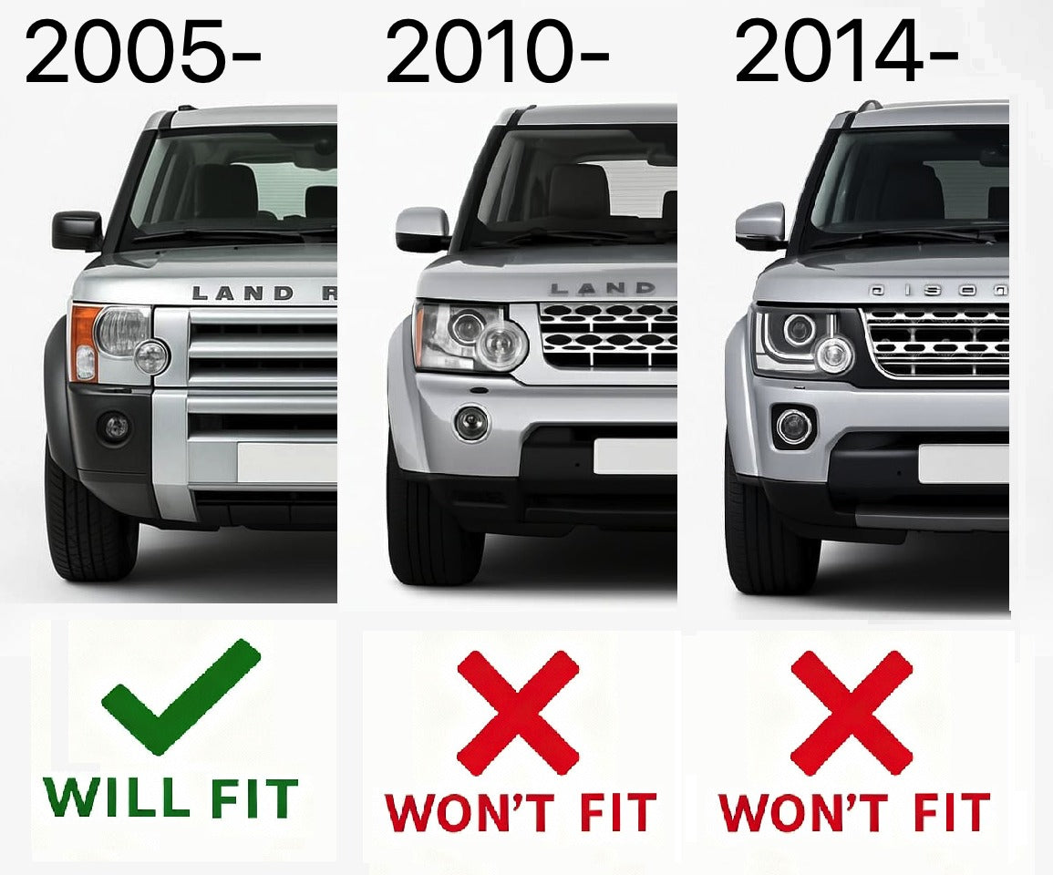 Side Vent Assembly D4 Style - Chrome - for Land Rover Discovery 3