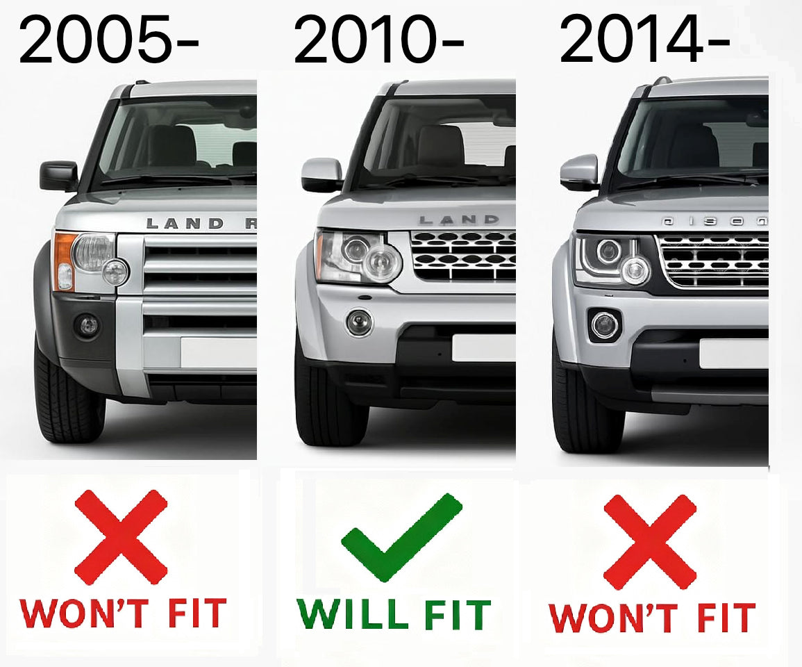 Front Bumper Fog Lamp Bezel - ABS - for Land Rover Discovery 4 2010-14 - LH