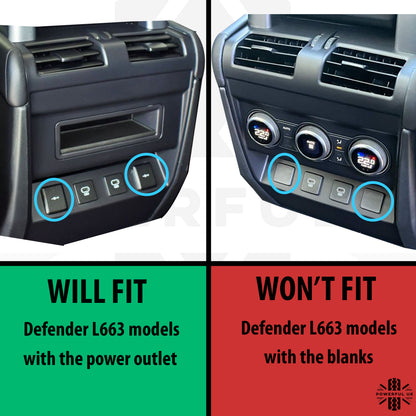 Genuine Interior Power Outlet Cigar Lighter Base for Land Rover Defender L663