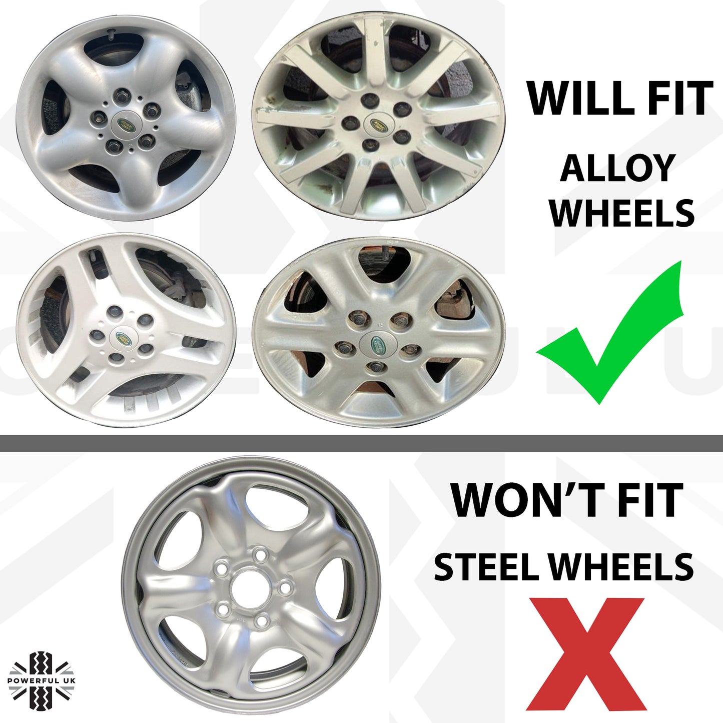 20pc Black Wheel Nut kit for Land Rover Freelander 1