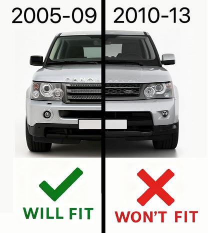 Side Vents - Black/Silver/Black for Range Rover Sport 2005