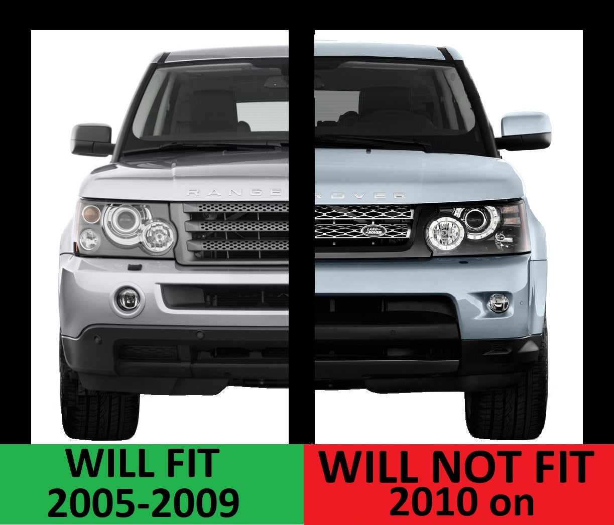 Front Grille - Grey/Silver/Grey for Range Rover Sport 05-09