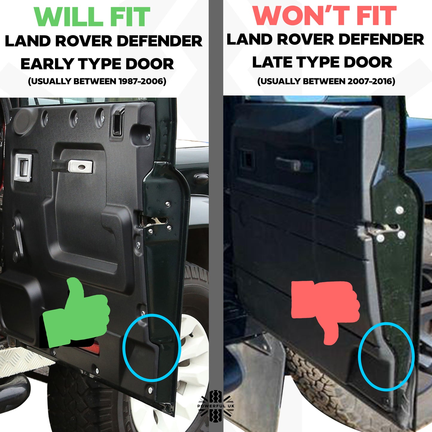 Door Card Upgrade Kit for Land Rover Classic Defender - Early Type