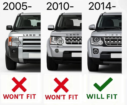 Front Grille - Black / Silver / Silver - for Land Rover Discovery 4 Facelift 2014 on