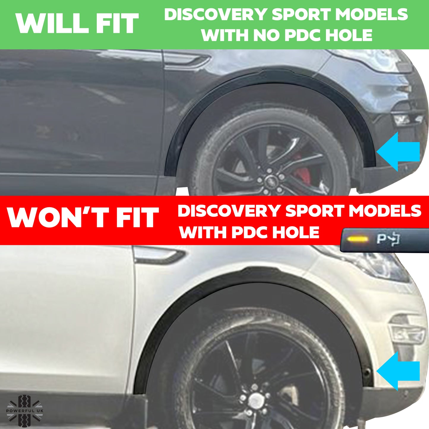 Genuine Front Wheel Arch Trim (NO PDC hole) for Land Rover Discovery Sport (2015-19) - LEFT