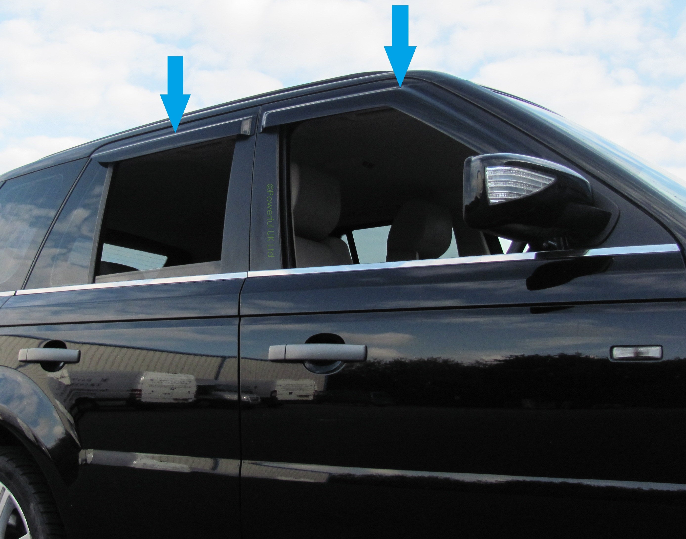 Window Wind/rain deflector kit for Range Rover Sport 2005-2013 ...