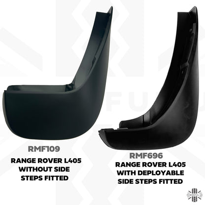 Genuine Front Mudflaps for Range Rover L405 with Deployable Side Steps