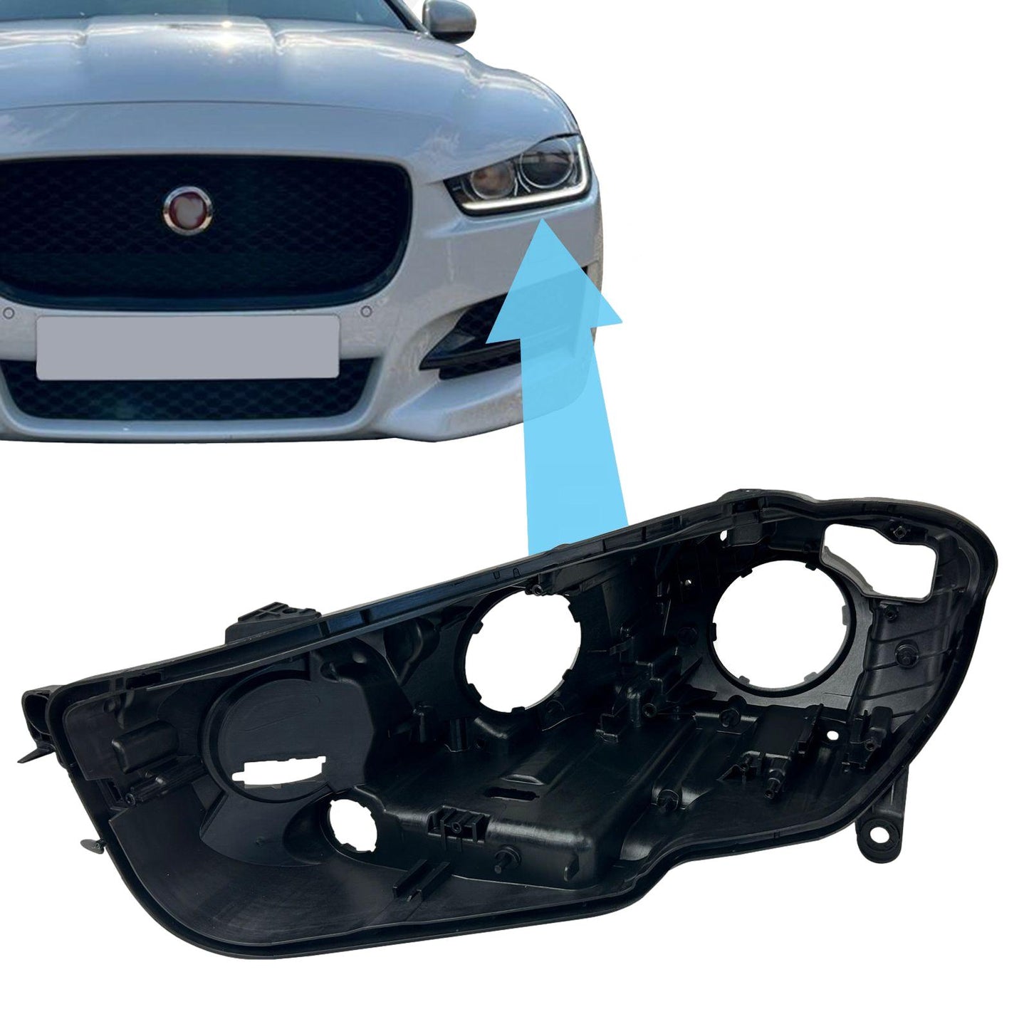 Replacement Headlight Rear Housing for Jaguar XE 2015-19 - LH