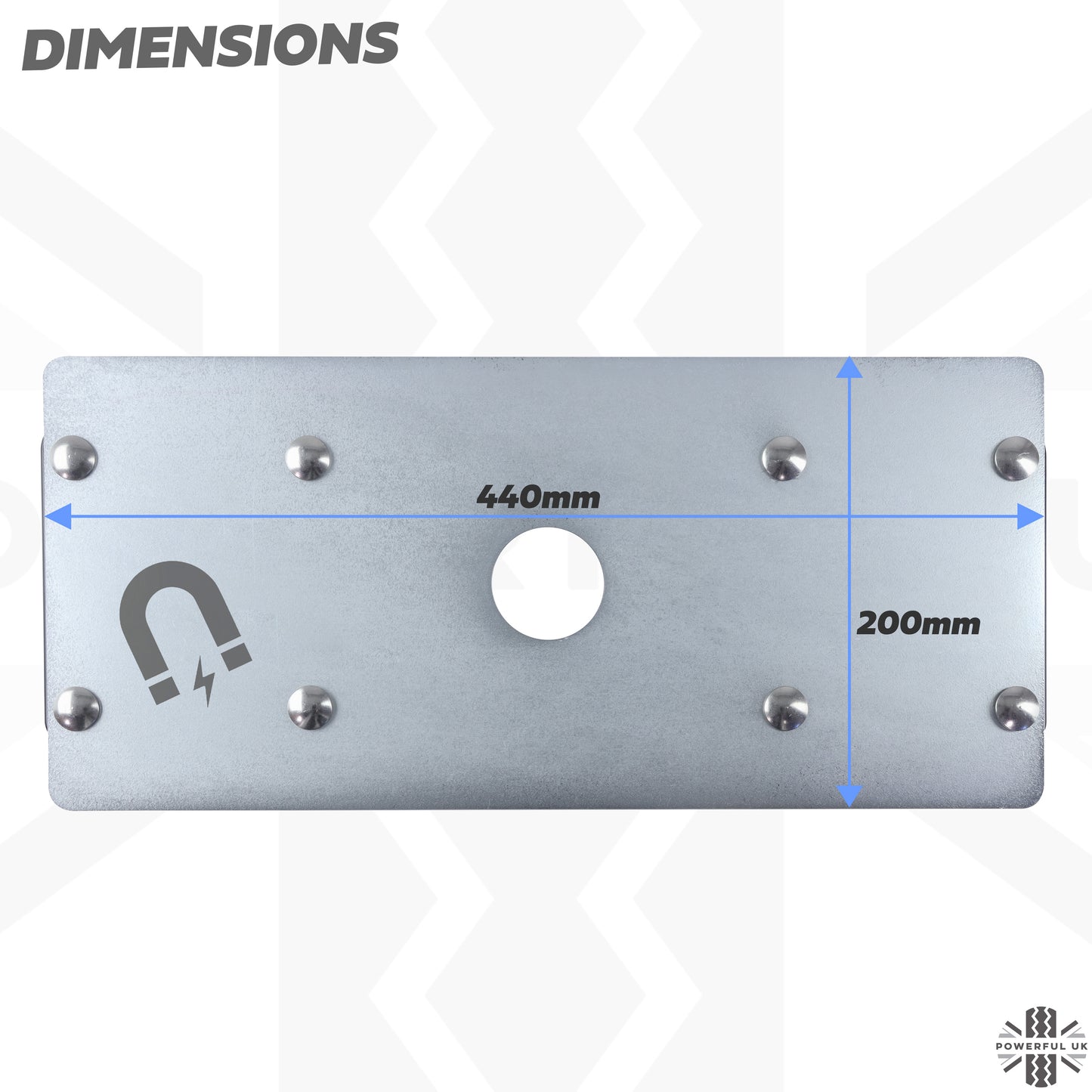 Cross Bar Mount Kit for the Land Rover Defender L663 - Kit A - XL Zinc Plated Steel