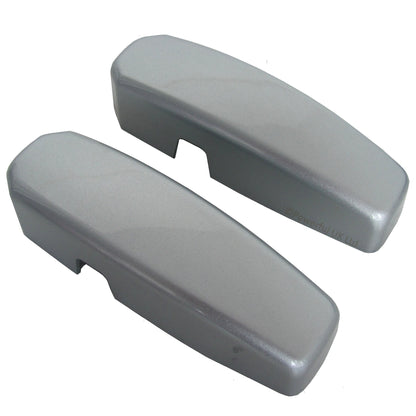 Windscreen Bracket Protector Covers - Zambezi Silver - for Land Rover Defender
