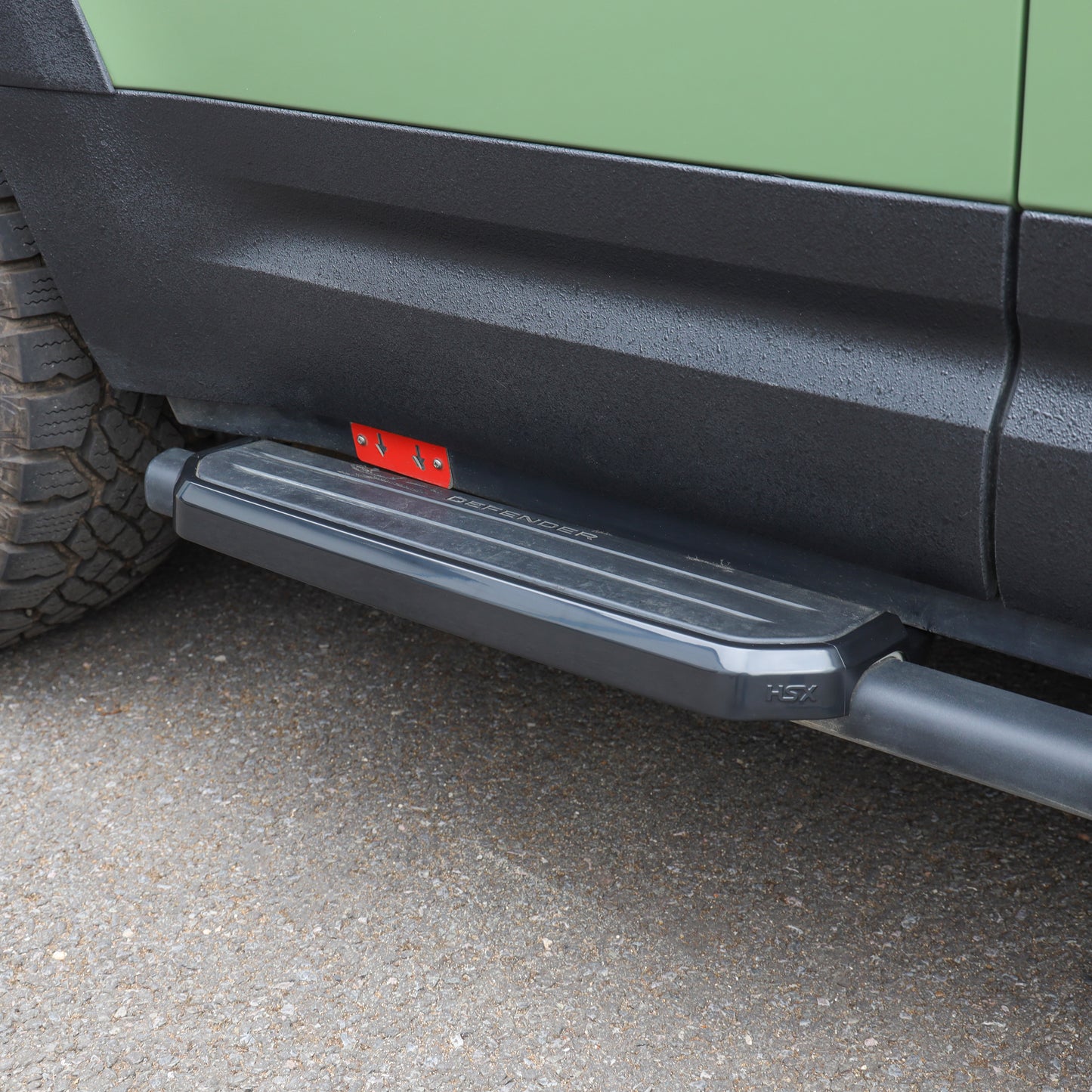 4x Side Step Covers (Smooth Finish) for Land Rover Defender L663 (110/130) - Semi-gloss Black