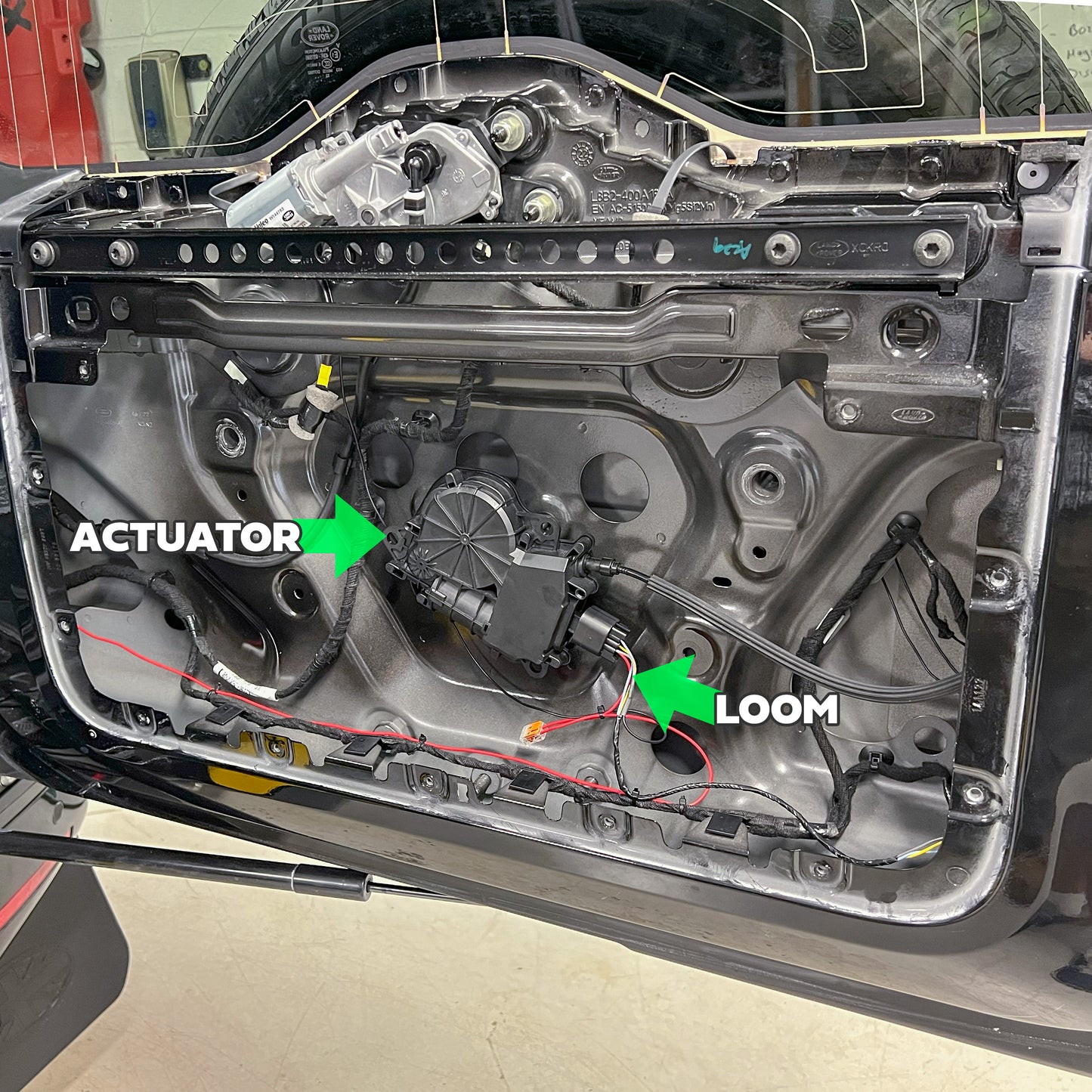 Rear Door Soft Close Retrofit Kit for Land Rover Defender L663 with Genuine Latch/Actuator