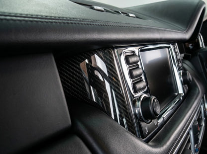 Genuine Interior Screen Surrounds Black Carbon for Range Rover L322 2006-12