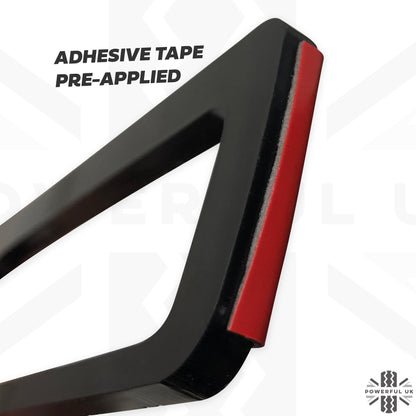 Rear Bumper Tow Loop Finisher Inserts - BLACK - for Land Rover Defender L663