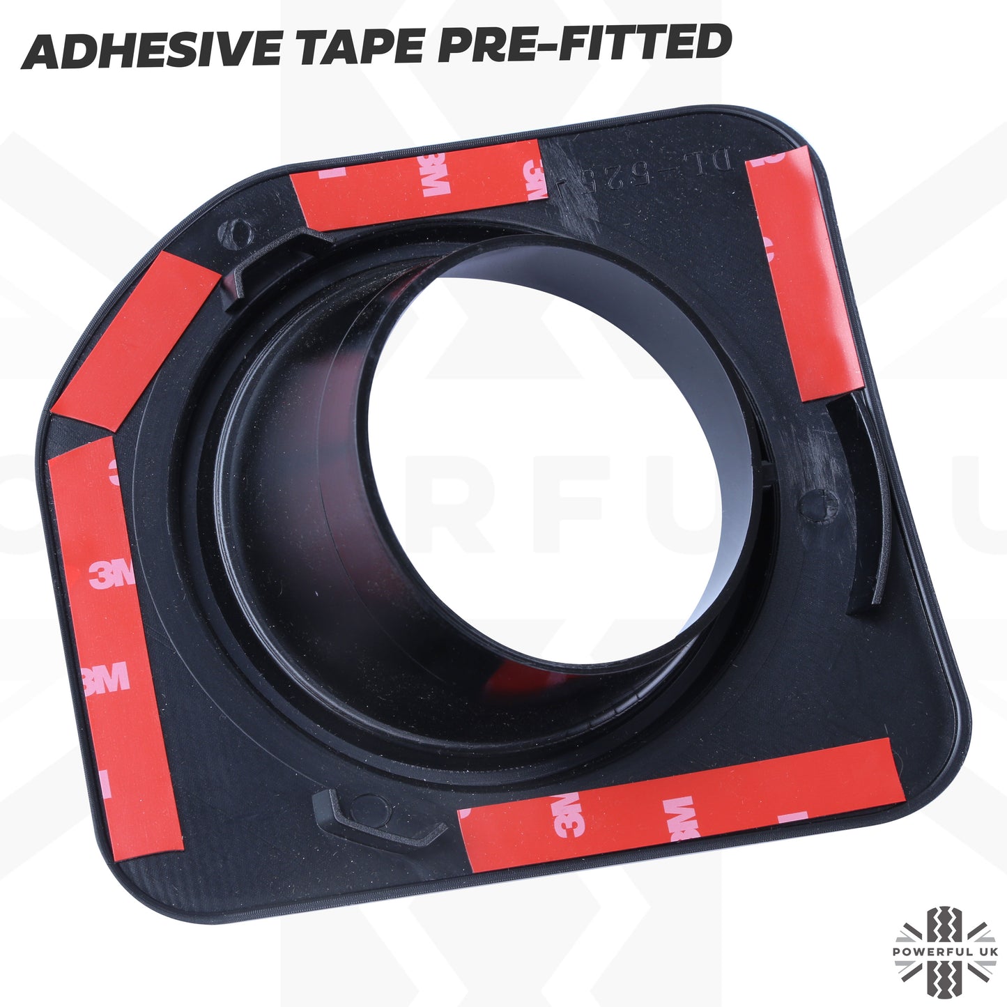 Front Bumper Fog Lamp Bezels Facelift look - Gloss Black - for Land Rover Discovery 4 2010-14
