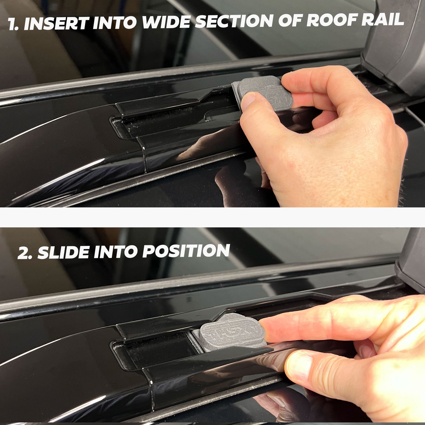 AirTag Holder for Roof Rail for Land Rover Defender L663 - V2