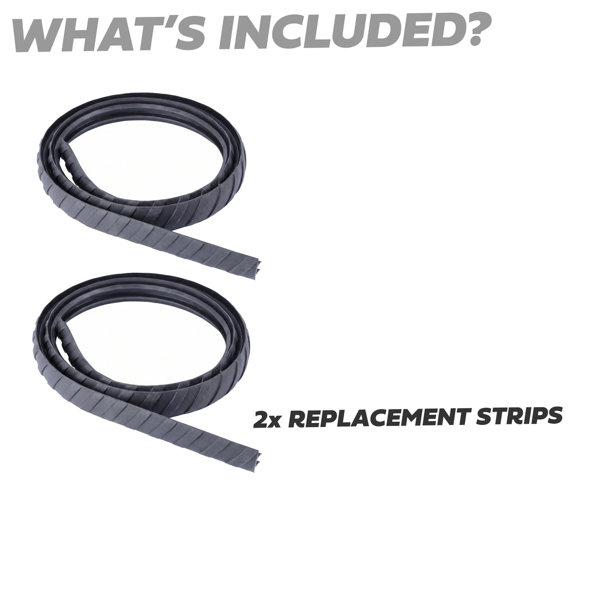 2x Replacement Rubber Strip for Cross Bar/Roof Rack for the Land Rover Defender L663 - Aftermarket