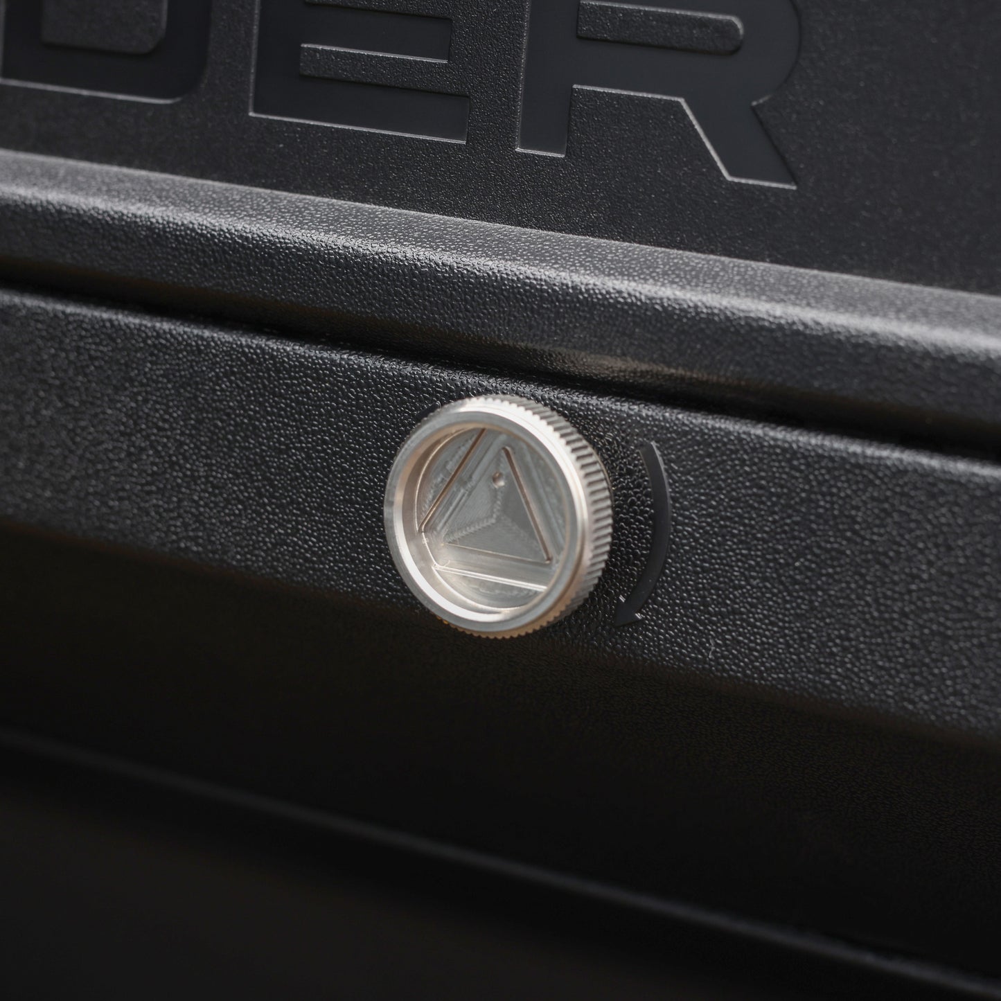 Warning Triangle Hatch Knobs for Land Rover Defender L663 - Silver
