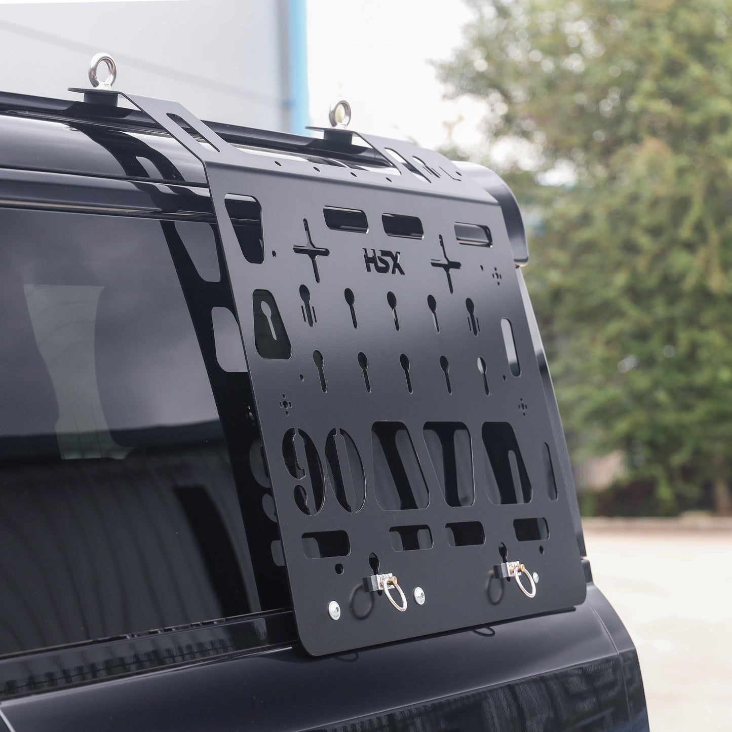Molle Plate Kit - Black - Mix Design - PAIR - for Land Rover Defender L663 (90 Model)