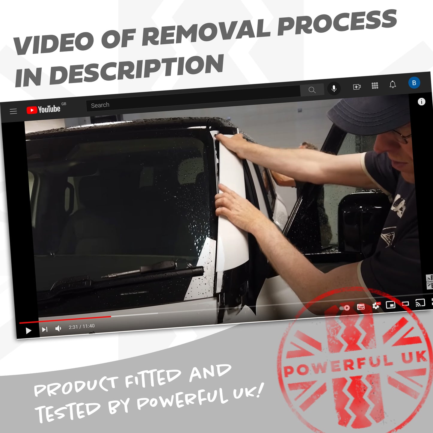 Genuine A Pillar Finishers in Gloss Black for Land Rover Defender L663 - PAIR