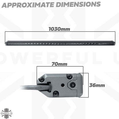40" OSRAM Light Bar & Roof Rack Mount Kit for the Land Rover Defender L663