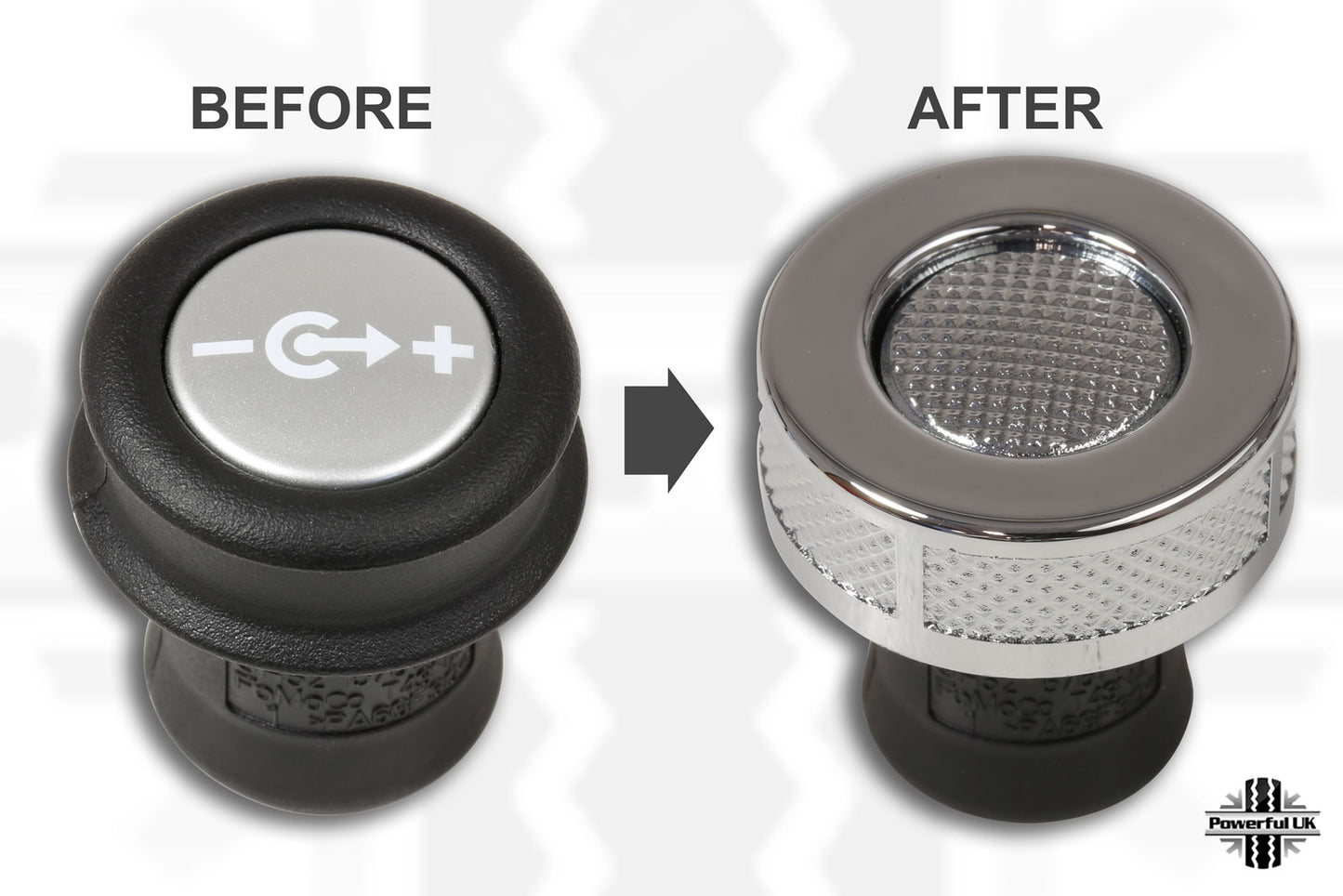 Autobiography Style Power Outlet Chrome Trim - 3 pcs for Range Rover L322