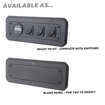 Overhead Switch Panel - Blank Plate NO Switches