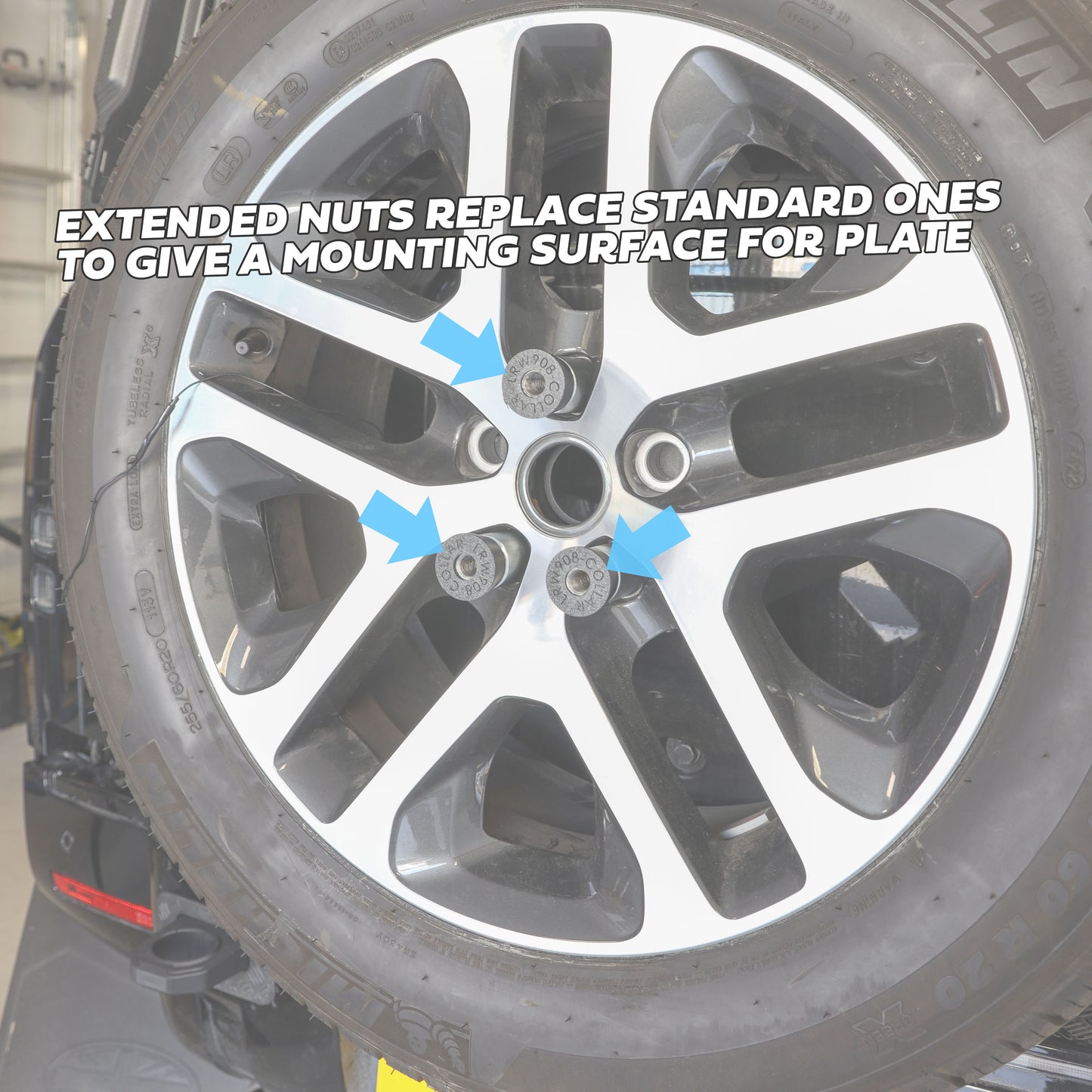 Fuel Can Spare Wheel Mount Kit for Land Rover Defender L663 - Twin Can