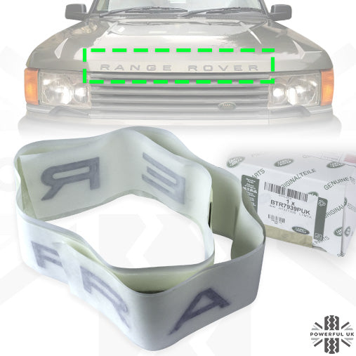 Genuine Bonnet Lettering for Range Rover P38 - Basalt