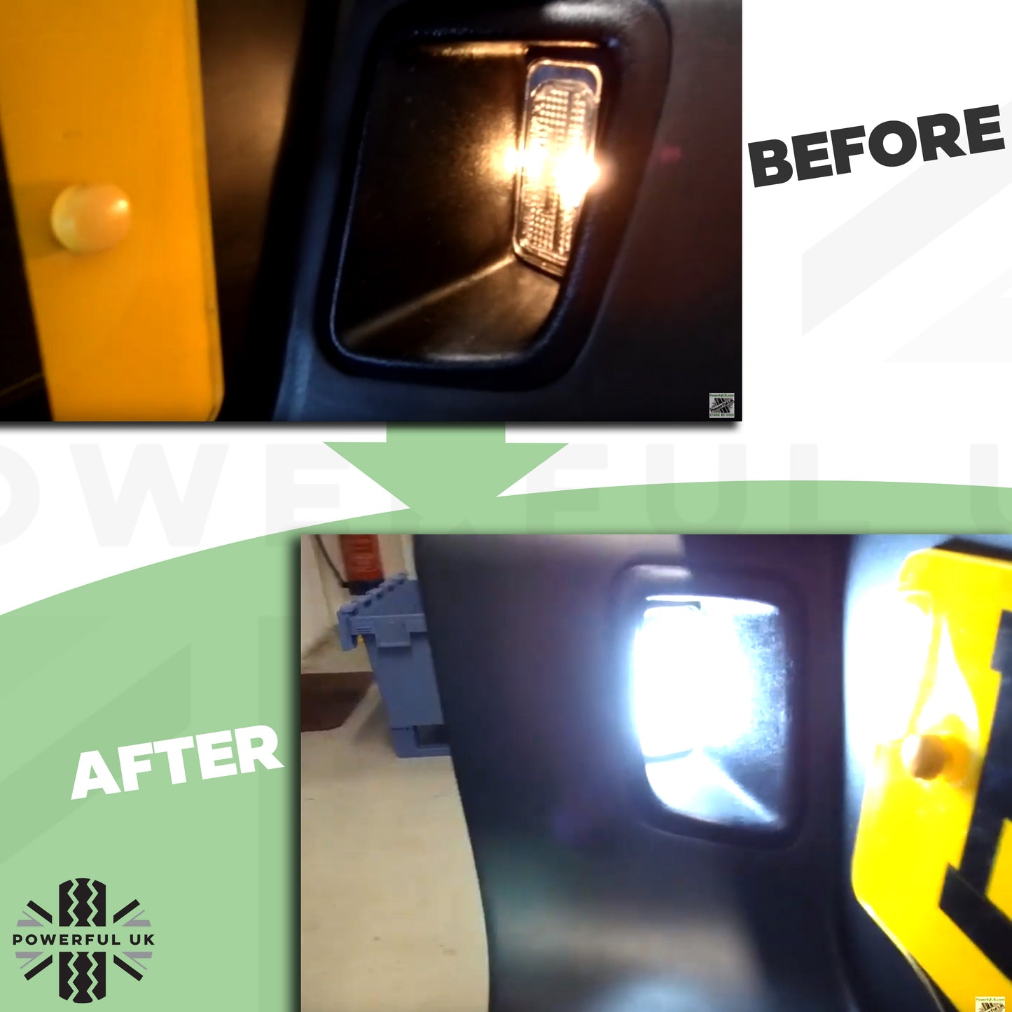 Rear Bumper LED Number Plate Lights for Ford Ranger (2012 on)